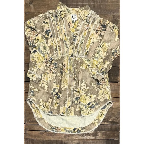 Jaded Gypsy Classic Days Top -Vintage Floral -one size - Picture 2 of 2